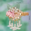 Haarschmuck Legierung Quaste Blume Hanfu Ornament Seitenclip Chinesischer Stil Haarspangen Kinder Mädchen Haarnadel Zubehör