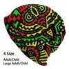 Berets Traditional African Pattern With Rasta Colors Beanies Knit Hat Kente Cloth Patterns West Dots