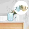 Mugs 3 Pcs Toothbrush Cup Cups Holders Bathroom Tumbler Drinking Plastic Travel Lovers