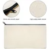 20Pcs Canvas Makeup Bags Zipper Pouch Pencil Case Blank DIY Craft Cosmetic For Travel School