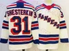 Mens sydd hockeytröja New York 23 Adam Fox 31 Igor Shesterkin 93 Mika Zibanejad 24 Kaapo Kakko Jerseys S-3XL