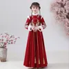 Stage Wear Mignon Enfants Hiver Fée Ancienne Robe Hanfu Vintage Chinois Princesse Enfants Costumes Filles Tang Année Costume