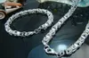 Whole lowest Christmas gift 925 silver NecklaceBracelet set S774353209