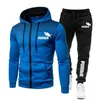 Men's Tracksuits Set Autumn And Winter Two-piece Hoodie Drawstring Pants Casual Running Sportswear Classic Women's