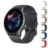 Pulseiras de relógio para Xiaomi Amazfit GTR 3 Pro/2/2e/GTR2 Smart Strap Huami 47mm Pace Stratos3 Band Pulseira de pulso de silicone