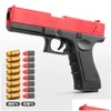 Gun Toys M1911 Throw a Shell Soft Bullet Gun Kids Toy Gun Dart Blaster Pistol Manual Airsoft Gun With Silencer