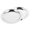 Pillow 2 Pcs Mini Stainless Steel Mat Individual Round Dining Table For Coasters