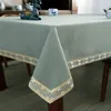 Tischdecke Dicke quadratische Tischdecke mit rechteckigem Tee im chinesischen Stil aus Baumwolle und Leinen