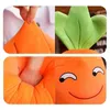 Cute Simulation Vegetable Carrot Dolls Soft Stuffed Hugging Pillow Cartoon Smile Carrot Plush Toy For Children Easter Party Gift 240119