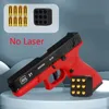 Automatic Shell Ejection Pistol Laser Version Toy Gun Blaster Model Props Outdoor Games