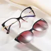 2024眼鏡デザイナー偏光磁石クリップメガネフレームメンズレディースファッションアンチブルー光学サングラスアイウェア240118