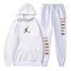 Sweatpants and Hoodie Set Tracksuit Men Hooded Sweatshirt Pants Pullover Suit Casual Clothe Ssss N2WW