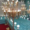 Vendita in fabbrica layout di layout modelli di sollevamento oggetti di scena per matrimoni luci starlight stradali lampadari starlight decorazioni sceniche Tromba Vasi alti per centrotavola matrimonio