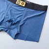 Designer luxe louiseities hommes sous-vêtements classiques couleur unie boxer pantalon coton respirant confortable caleçon trois pièces avec boîte 02102