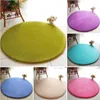 Tapis rond simple couleur unie panier suspendu chaise rotin ordinateur pivotant salon table basse chambre tapis