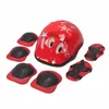 7 pièces/ensemble PVC patinage à roulettes équipement de Protection casque pour enfants ensemble complet Protection du genou poulie sport Anti chute équilibre 240129