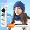 Bandana's Bivakmuts Fietsmuts Gebreide nekwarmer Ski Tube Sjaal Koudebestendige kraag Warme muts Gezichtsbedekking Skullies Mutsen