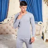 Sous-vêtements thermiques pour hommes, ensembles chauffants d'hiver pour hommes, combinaisons longues et fines pour jeunes