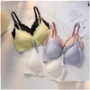 Yoga Outfit 1Pcs Seamless Top Women Comfortable Sports Bra No Steel Ring Pure Desire Upper Support Sling Adjustable Beauty Back Thin D Otagd