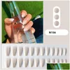 False Nails Long White Solid Color Artificial Nail Decoration Diy Press-On For Professional Salon Supply Drop Delivery Health Beauty A Ote1M