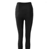 Leggings da donna Pantaloni skinny con toppa aderente con cintura Capris da club sexy per feste Mamma nera Elegante streetwear