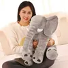 40/60cm dos desenhos animados elefante de pelúcia brinquedo crianças dormindo volta almofada travesseiro boneca bab presente aniversário para crianças 240118