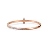 2024 Bracelet Designer luxury charm bangle letter T Bracelets Jewelry for Women Bangle Fashion Accessories Titanium Steel Alloy GoldQ1