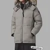 Nouveau Femmes Parka Gooses Plume Canadien Designer Goose Hiver Doudoune Hommes Fourrure Sur Manteau Chapeau Thermique Détachable Noeud D'épaule Rouge Noir Blanc Bleu Foncé