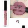 Lip Gloss Lips Makeup Black Red Lipstick Tube 18 Colors Veet Matte Cosmetics Tint Waterproof Glaze Drop Delivery Health Beauty Otnx6