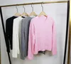 SWEAT KOMENTOWANY Haftowane polarowe koszule wełniane swetry gęste wysokie szyi ciepłe pullover szczupły dzianinowe dzianiny luźne top dla damskich ubrań ubrania