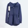 Womens ll Cinch midjejackor Trench Coat.