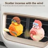 Car Air Freshener Vent Mount Rotating Propeller Cartoon Duck Rabbit Pilot Clip Type Mini Automotive Aromatherapy Diffuser Ai