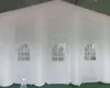 12x6x4.5mH (40x20x15ft) vente en gros de couleur blanche tente de mariage gonflable Gaint tentes de fête d'événement publicité bâtiment maison chapiteau extérieur veuves église avec ventilateur