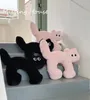 Cartoon Kawaii Walking Black Cat Kussen Rugkussen Bureau Sofa Home Decor Kids Kind Verjaardagscadeau Gift 240123