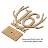 20 peças 120 números antler casamento números de mesa de madeira conjunto com presentes base de aniversário decoração de festa suprimentos 240127