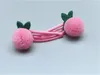 Hair Accessories Boutique Ins 10Pairs Fashion Cute Felt Pom Snap Clips Hairpins Mini Peach Pineapple Barrettes Princess