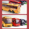 130 Rc Bus Electric Remote Control Car with Light Tour Bus School City Model 27Mhz Radio Controlled Machine Toys for Boys Kids 240119