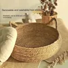 Four Seasons Cat Bed Woven Borttagbar klädsel Sleeping House Cat Scratch Floor Rattan Washable Cats Pet Products Accessories 240131