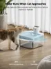 DownyPaws 2.5L Wireless Cat Water Fountain Battery Operated Automatic Pet Water Drinker with Motion Sensor Dog Water Dispenser 240124