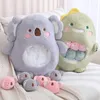 ZU A Bag of Snacks Pillow Cookies Puffs Plush Toy Kids Child Birthday Christmas Gift Stuffed Animal Koala Axolotl Hug Pillow 240119