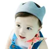 Hair Accessories Born Baby Girls Solid Color Wool Crown Hats High Quality Handmade Knitted Elastic Caps Children Bonnet Pography Headwear