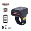 Scanner Tragbarer 1D/2D-Barcode-Scanner Finger-Handheld Tragbarer Ring-Barcode-Leser Bt Drahtlose Kabelverbindung mit Offline-Speicher Otmzv