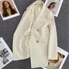 Dameskostuums Jas Chique Elegant Casual Sportpak Koreaanse Mode Luxe Voor Vrouwen Blazers 2024 Herfst Winter