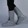 Chaussures imperméables en PVC couvrent hommes femmes bottes de neige d'hiver imperméable épais antidérapant résistant à l'usure bas tube haut pluie Bota cas 240130