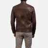 Vestes pour hommes Veste en cuir vintage marron véritable moto en peau de vache