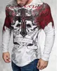 3D Gothic Pattern Printing Mens Skulls TShirts Long Hop Oversized Tops Plus Size Male Clothing Loose Casual TeesY2K Pullover 240130