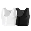 Mannen Gynaecomastie Shaper Vest Afslanken Borst Controle Borsten Shapewear Firm Gordels Haak Corrector Compressie Shirt Corset Tops 240129