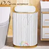 1215L Trash Can Sensor Automatic Household Bin Bathroom Storage Bucket Toilet Waterproof Narrow Kitchen Garbage 240131