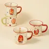 Tasses Cartoon Star Man Mug Mignon Imitation Émail Lait Tasse En Céramique Ins Net Rouge Petit Déjeuner