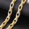 JWY Fashion Jewelry 8 mm Hip Hop Rectangle Cuban Link Bejdia męska w 925 Srebrna biżuteria